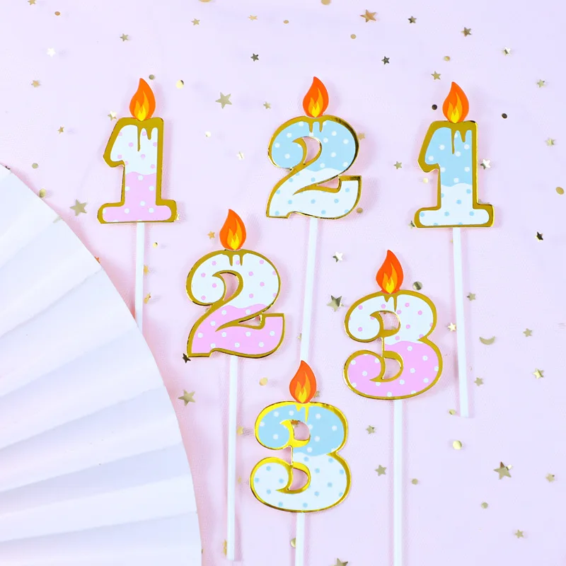 Cake Toppers DIY baby Girl Cupcake Topper Cake Flags Kids Boys Birthday Wedding Bride Party Baking Decor Xmas
