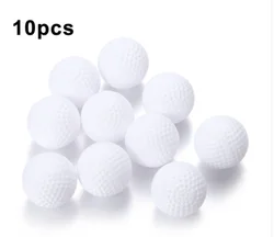 Foam Golf Practice Balls - Soft, Durable Training Aids for Skill Improvement (Set of 10) (White)