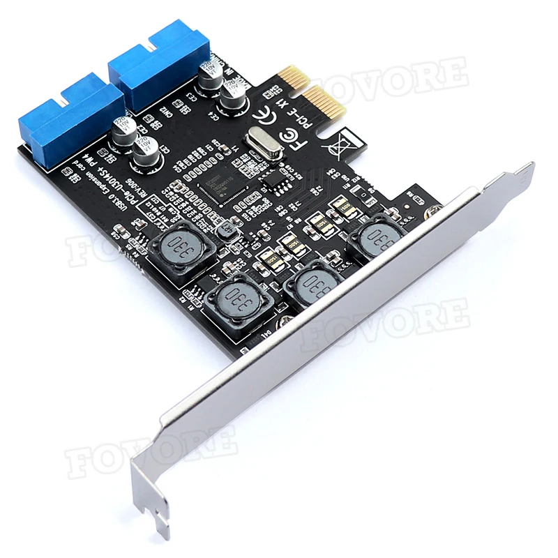 Tarjeta Adaptadora PCI-E A USB 3.0 - 2 Puertos Internos 19-Pin, Para PC. Añade Más Puertos USB A Tu Ordenador.