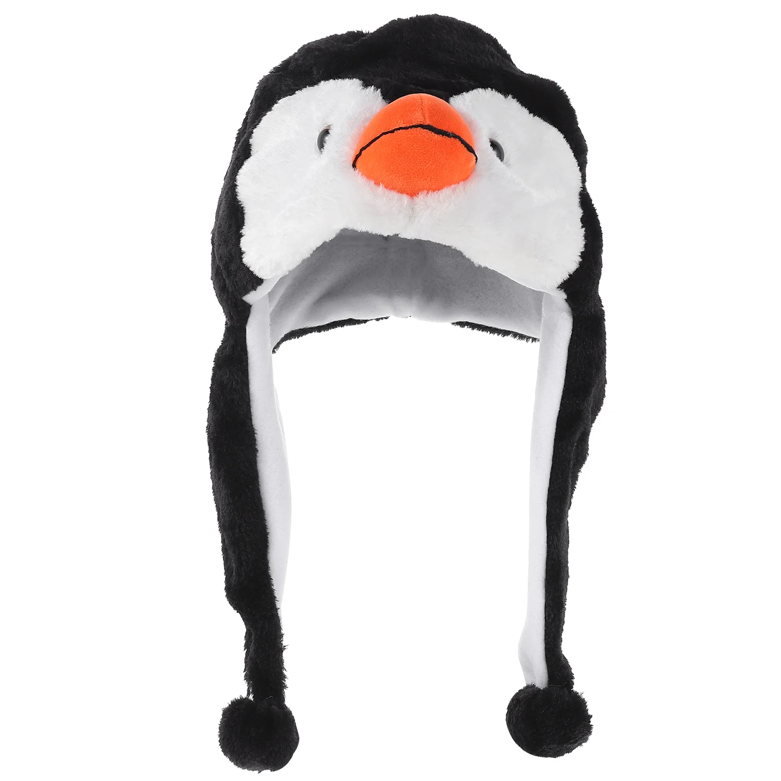 

Women Cute Cartoon Animal Fuzzy Penguin Warm Beanie Hat Winter Men's Thicken Caps Children Kids Boys Girls Fluffy Cosplay Hats