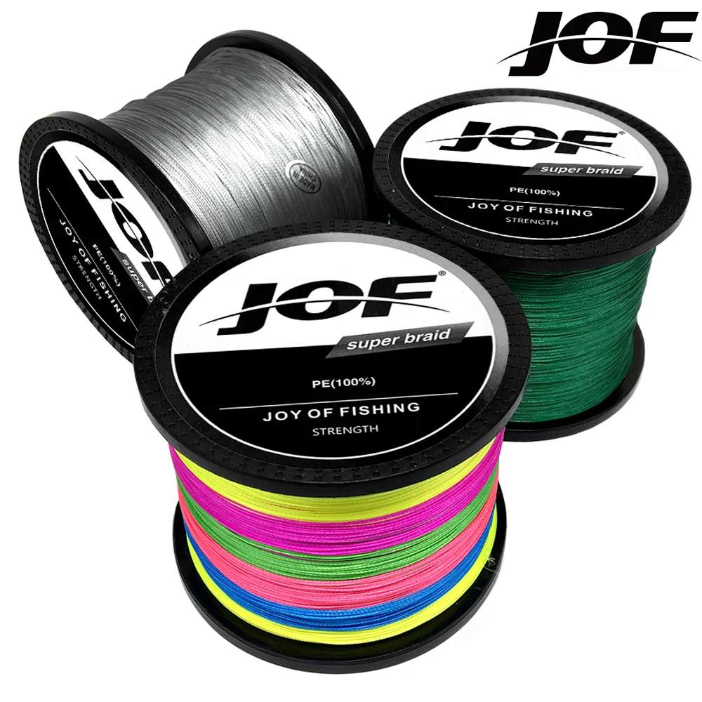 Jof Spinning Yarn 100M Lenza X8 Color Pe Smooth Multifilamento Resistenza Agli Urti 8.2 ~ 35.8Kg Strumento Per L'Alimentazione Della Trota All'Aperto