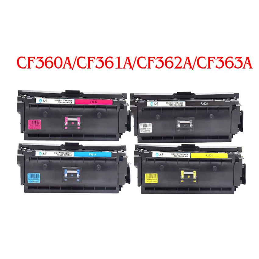 Kartrid Toner Warna Kompatibel untuk Toner HP 508A M553 M553DN M553X M552  M576 M577 M577dw M577dn CF360A CF361A CF362A CF363A|Toner Cartridge| -  AliExpress