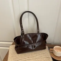Sac à bandoulière fourre-tout minimaliste rétro pour femmes, Style hiver, grande capacité, sacs à main à poignée supérieure pour les déplacements, automne 2025 1