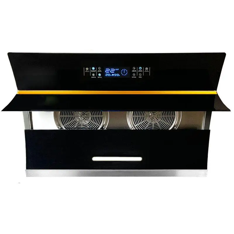 Strong Suction International Version Side Range Hood with CE Certification and Double Motors Kitchen Chimney 900 * 420 * 520mm 3