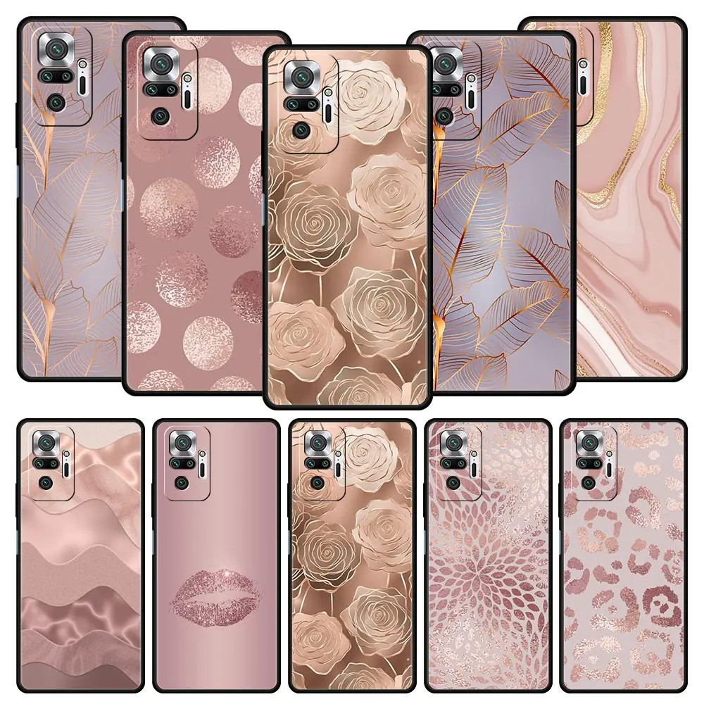 Rose Gold Art Soft TPU Phone Case