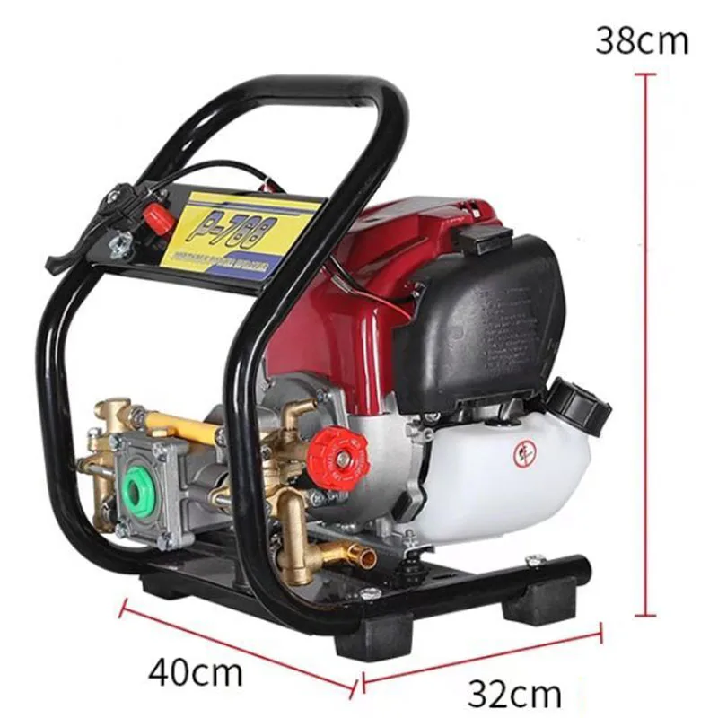 140F Four-stroke Gasoline High Pressure Sprayer with Rolling Tube Integrated Garden Fruit Tree Disinfection Flushing Pump NEW