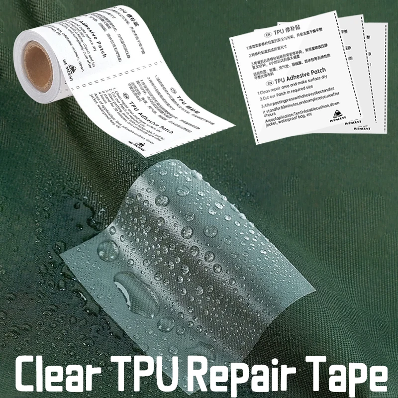 Cinta de reparación de TPU, película para barco inflable, tienda