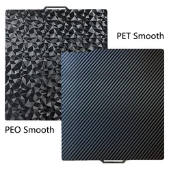 Enhanced Double - Sided 3D Printing Spring Steel Build Plate with PEI and PEO Coating - 257x257mm (1Pcs PET - PEOS)