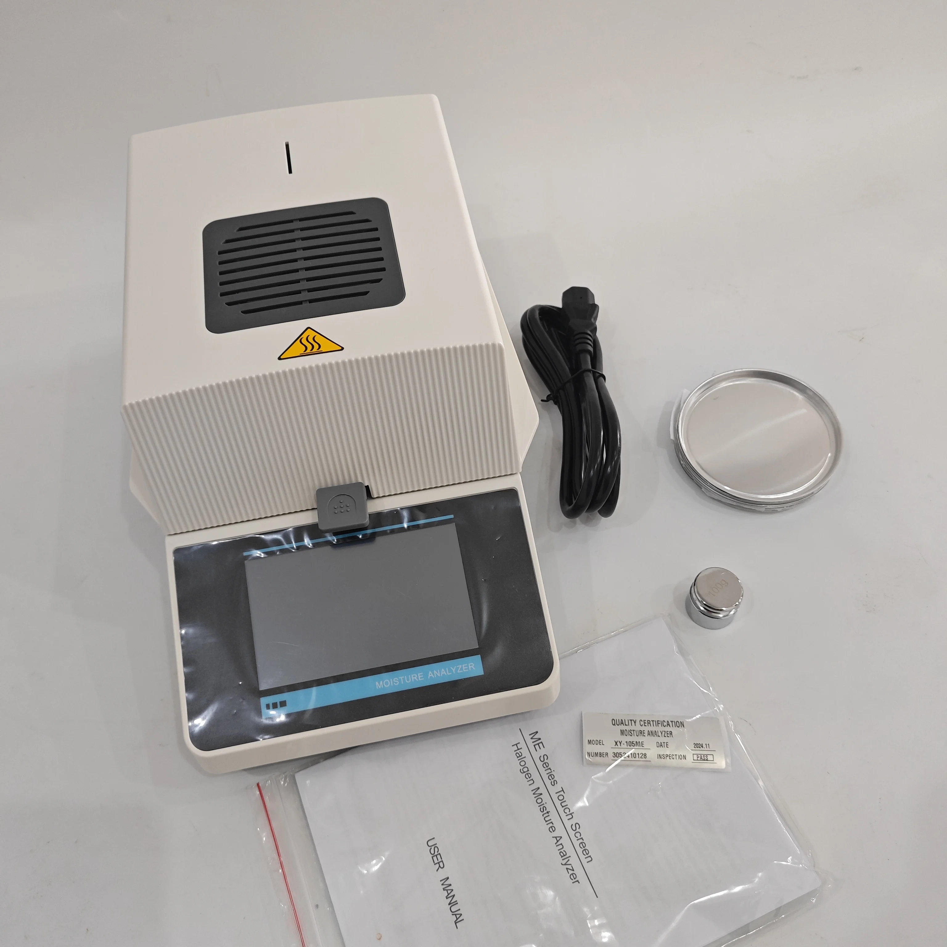 Automatic Halogen Heating Moisture Meter Analyzer Tester 50g/0.005 100g/0.005 grain moisture meter