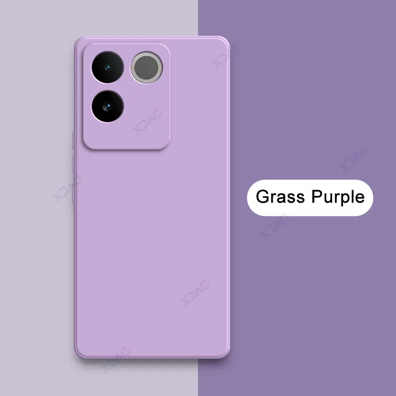 Luxury Original Double Liner 360° Soft Square Liquid Silicone Phone Cover