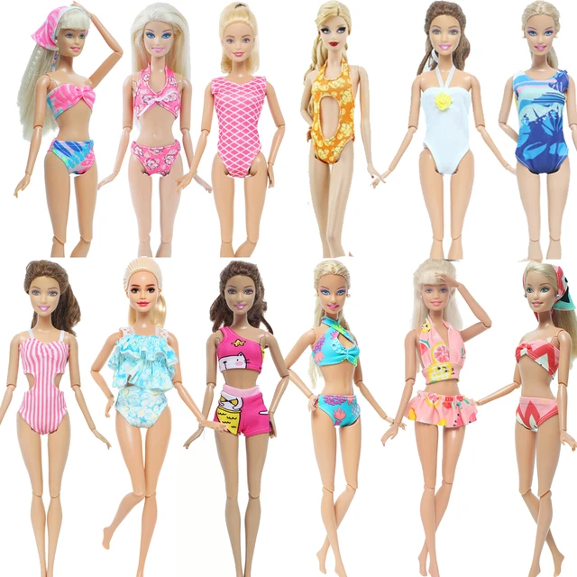 Maillot De Bain Pour Poupée Barbie, Bikini, Vêtements, Tenue D'été,  Vêtements De Plage, Accessoires, 1/6 - Poupées Accessoires - AliExpress