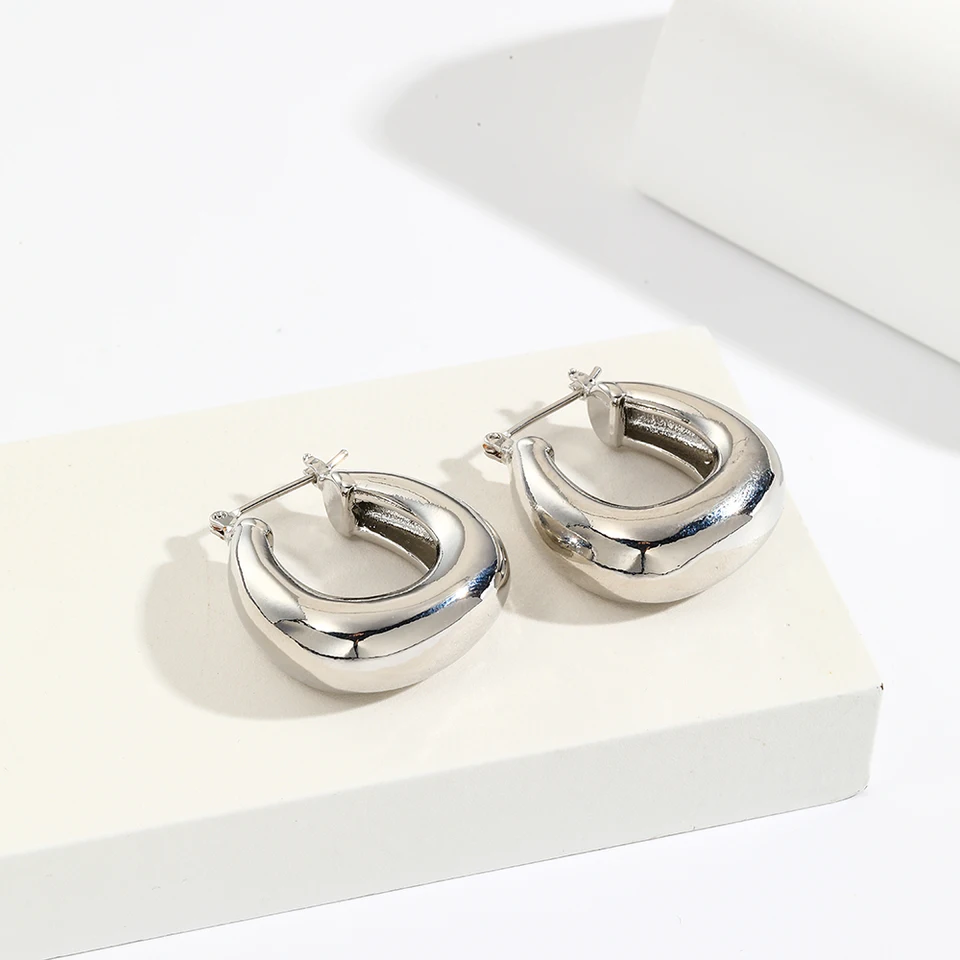 【HYKE】HOOP EARRINGS SILVER925 Sterling Silver Hoop Earrings | TIA By Tia Hayek