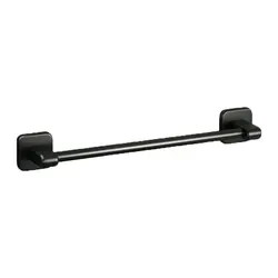 Space Aluminum Multifunctional Bathroom Towel Organizer (Black-50)
