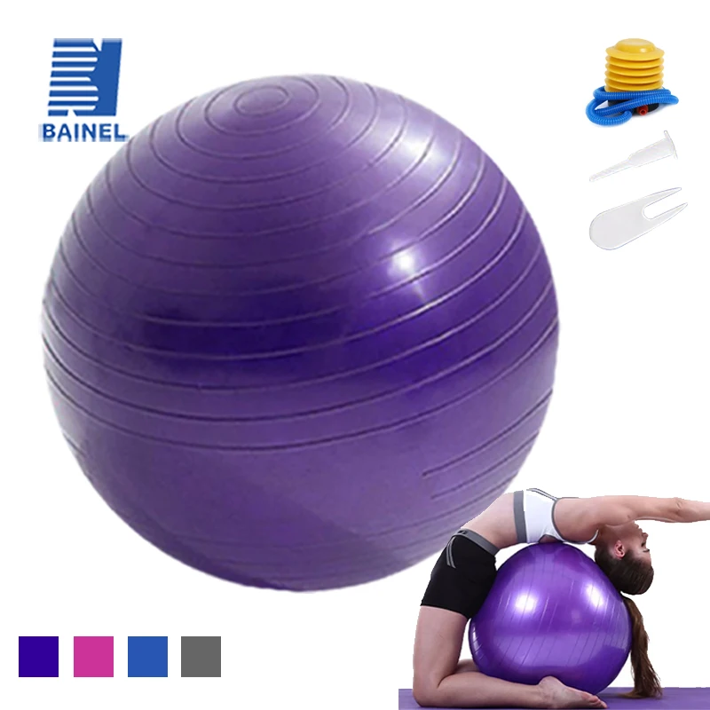 

55/65/75cm Yoga Ball Exercise Gymnastic Fitness Pilates Ball Balance Exercise Gym Fitness Yoga Core Indoor Training Yoga Ball