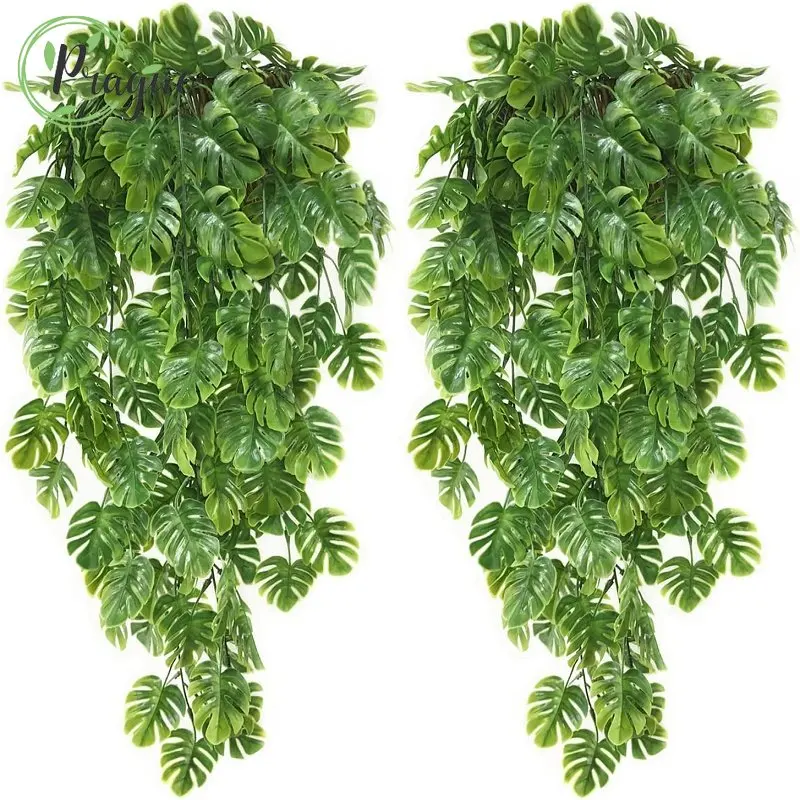 Artificial Green Plants Hanging Ivy Leaves Radish Seaweed Grape Fake