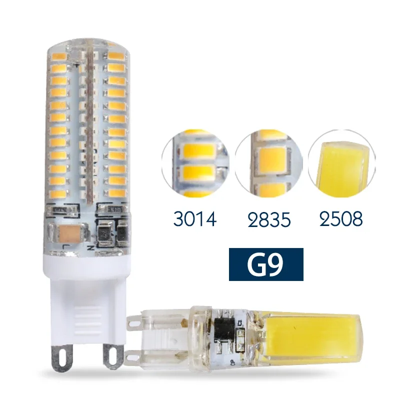 6 개/몫 LED G9 램프 AC220V 6W 7W 9W 10W 12W Led 전구 SMD 2835 3014 2508 Led G9 빛 교체 20W/30W/40W/50W 할로겐 램프 빛