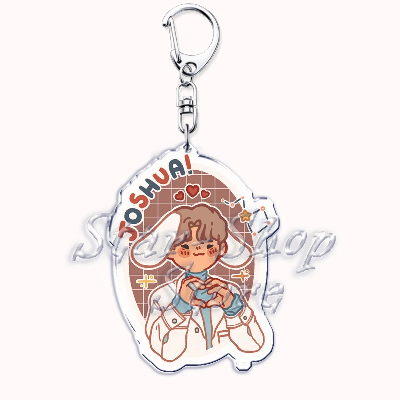 Nette Koreanische Mode Kpop Jungen Band Acryl Schlüsselanhänger Schlüsselring für Zubehör Tasche Anhänger Name Schlüssel Kette Ring Schmuck Fans Geschenke – Detail 1