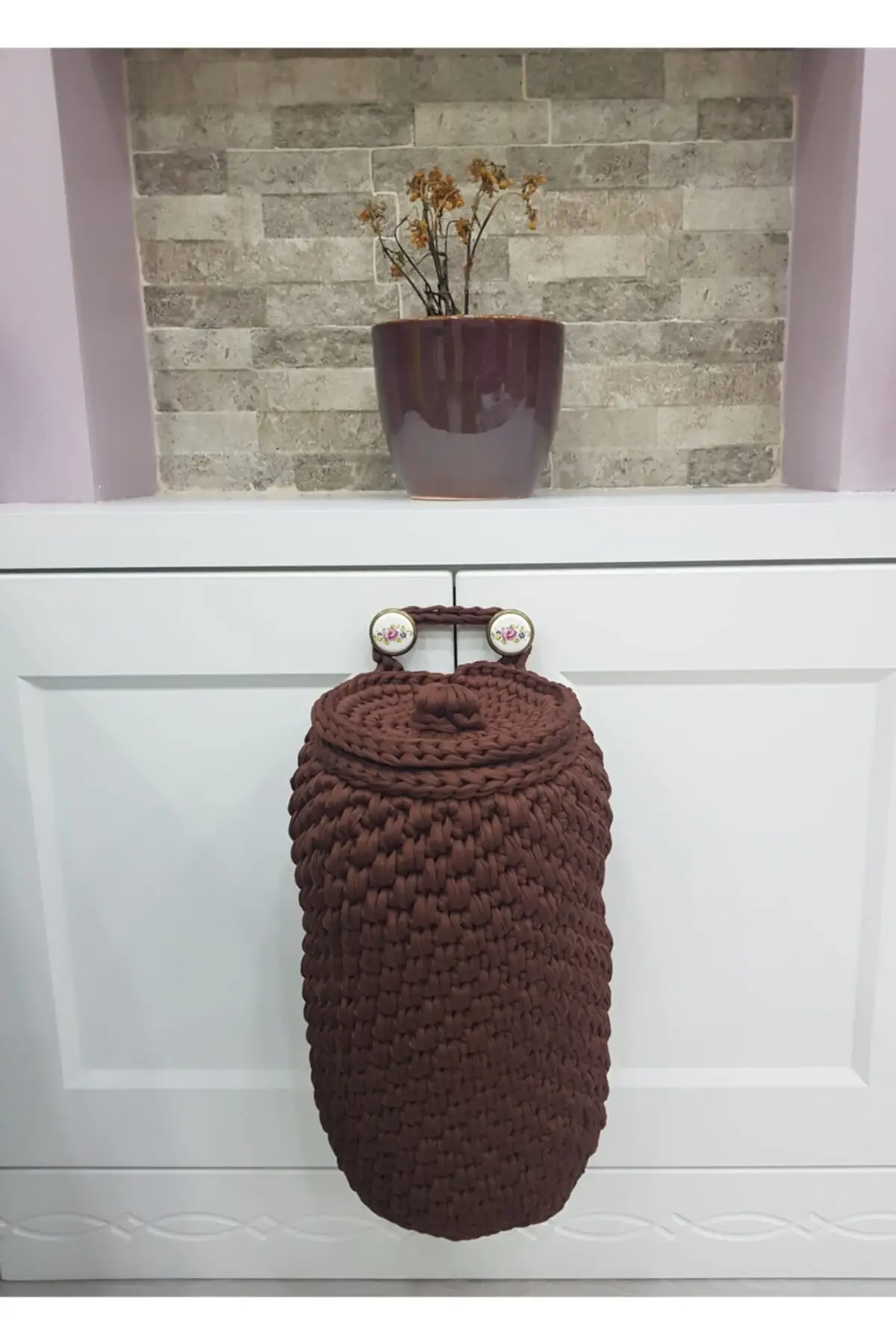 

Sachet Storage Basket Brown Softcover In bag 30x18 Cm