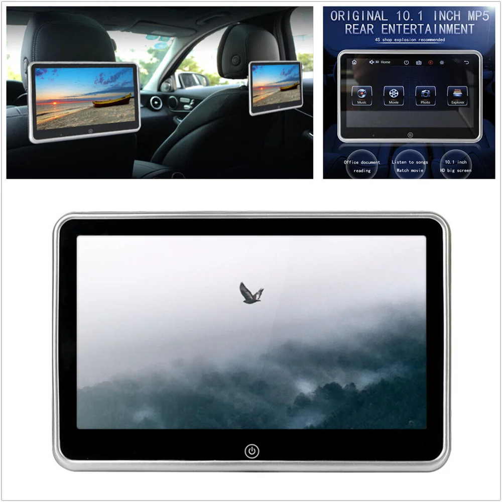 

10 Inch Ultra-Thin Car Headrest Monitor MP5 Player Mirror Link Android FM HD 1080P Video Screen With USB/SD Multimedia Player