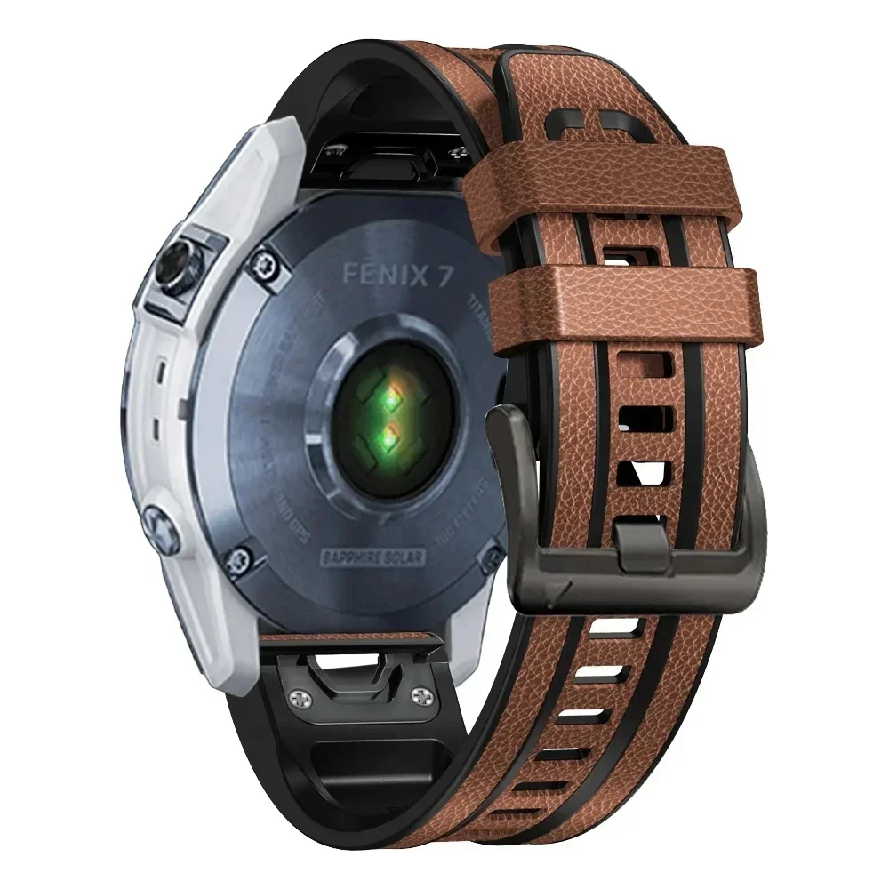 Premium Silicone Leather Watch Strap - Quickfit Bands