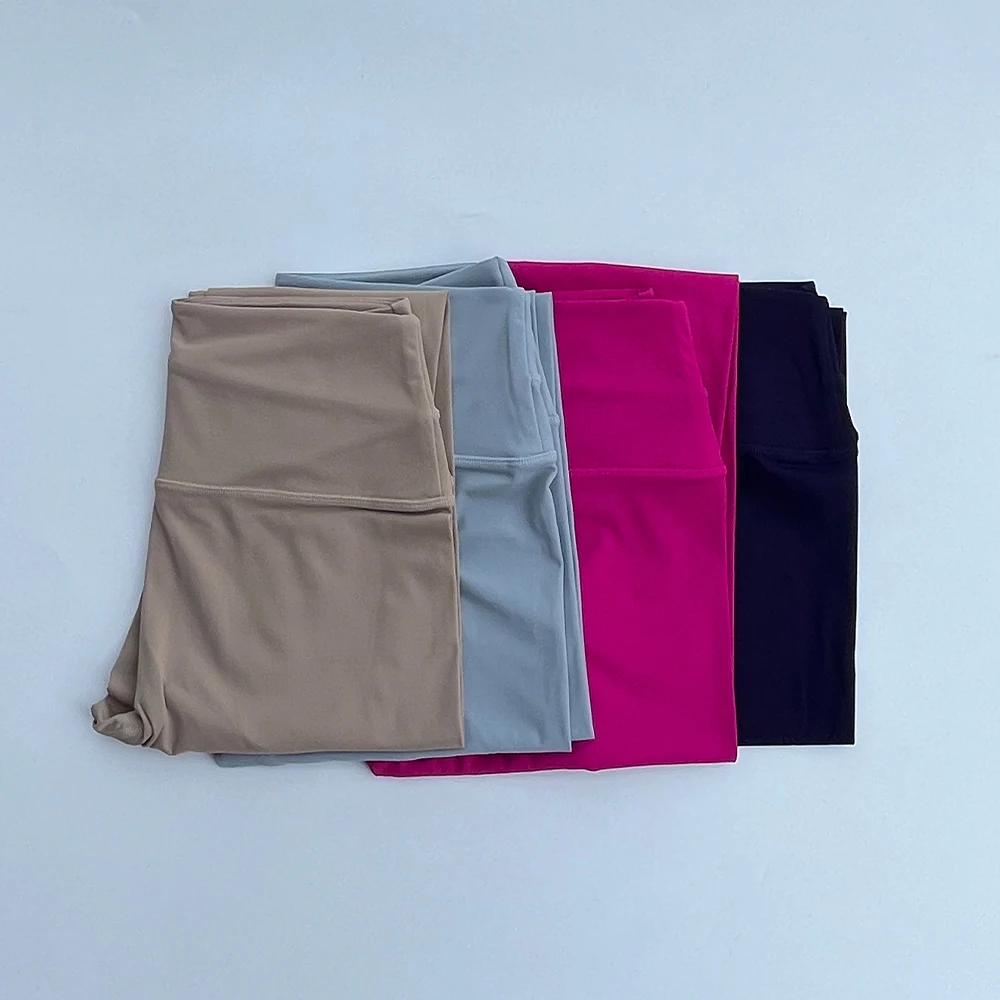 Nylon Sports Leggings Woman Yoga Leggings High Waist Jogging High Quality Tights Buttery Soft Fitness Squat Proof Leggings