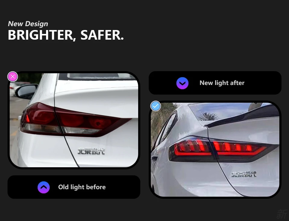 Hyundai Elantra Tail Lights 20172018 New Elantra MD LED Tail lamp
