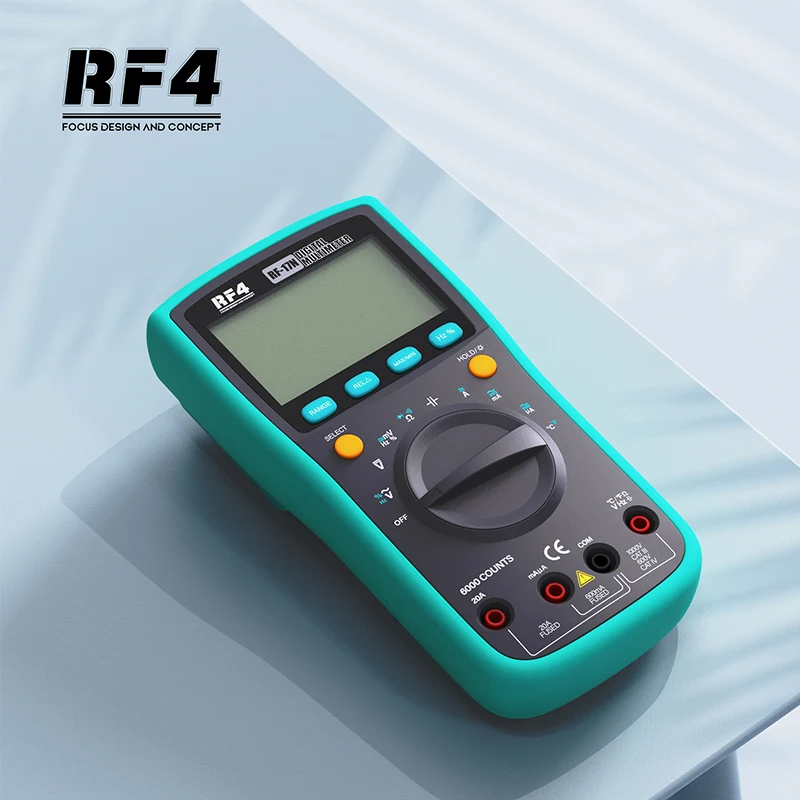 

RF4 RF-17N Multifunctional multimeter digital display test temperature transistor tester ESR clamp meter