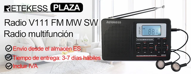 Batería recargable de radio AM FM portátil  Radios portátiles Fm  recargables-Tr605-Aliexpress