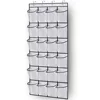 1x 24 Grid Wall-mounted Sundries Shoe Organiser Fabric Closet Bag Storage Rack Mesh Pocket Clear Hanging Over The Door Cloth Box 1