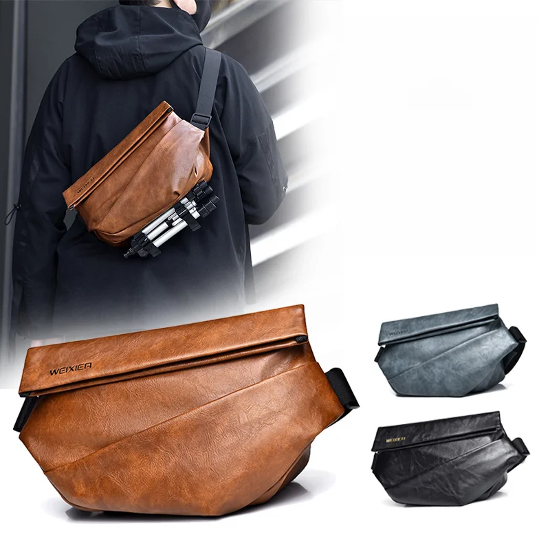 Borsa a tracolla per pendolari di grande capacità, tracolla sportiva, tendenza alla moda, per ciclismo, da uomo_voghion.com