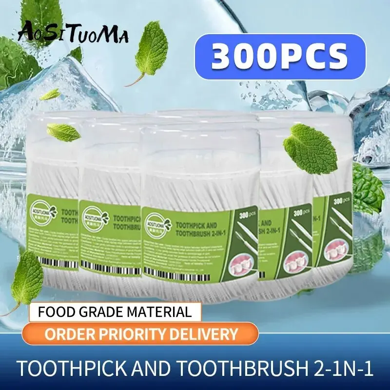 Interdental Brush 300Pcs/Set Orthodontics Braces Clean Between Teeth Dental Cleaning Oral Hygiene AdvancedCare Tool