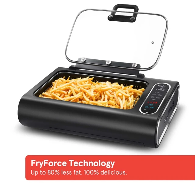 Gourmia FoodStation 5-in-1 Smokeless Grill & Air Fryer with  Smoke-Extracting Technology