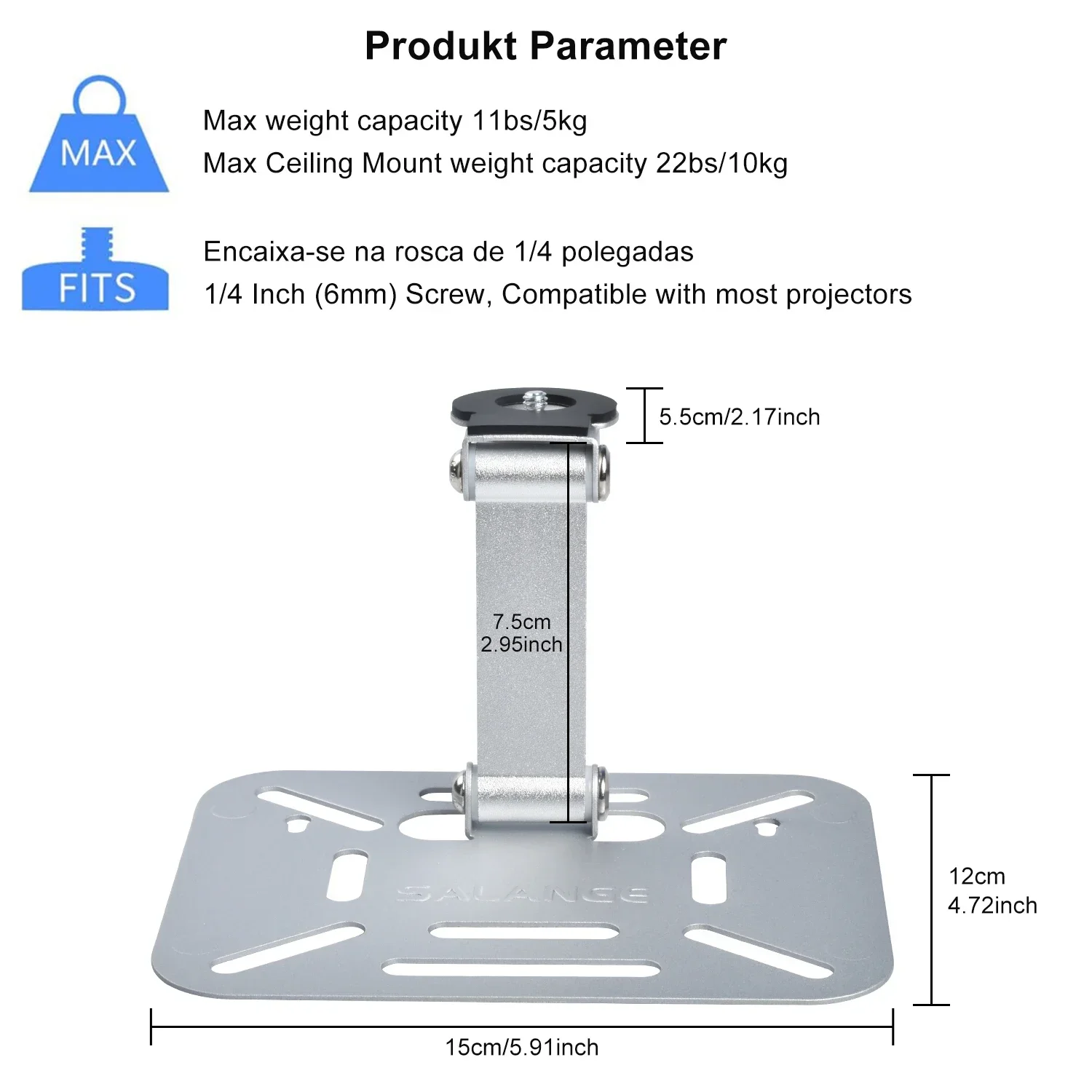 Desktop Projector holder Stand Table Mobile Projector Mount Removable Adjustable Universal Projectors Bracket Holder Studio Home