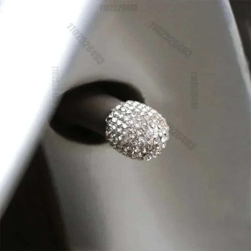 2/4pcs Diamond Car Tire Valve Caps Shining Dust-proof Wheel Valve Cover Vehicle Bling Crystal Valve Cap Car Styling Accessories
