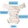 Ice Silk Adult Cloth Disaper Waterproof Old Man's Diaper Pants Reusable Diapers Trouser Pocket Anti-leak Breathable Nappy Pads 2