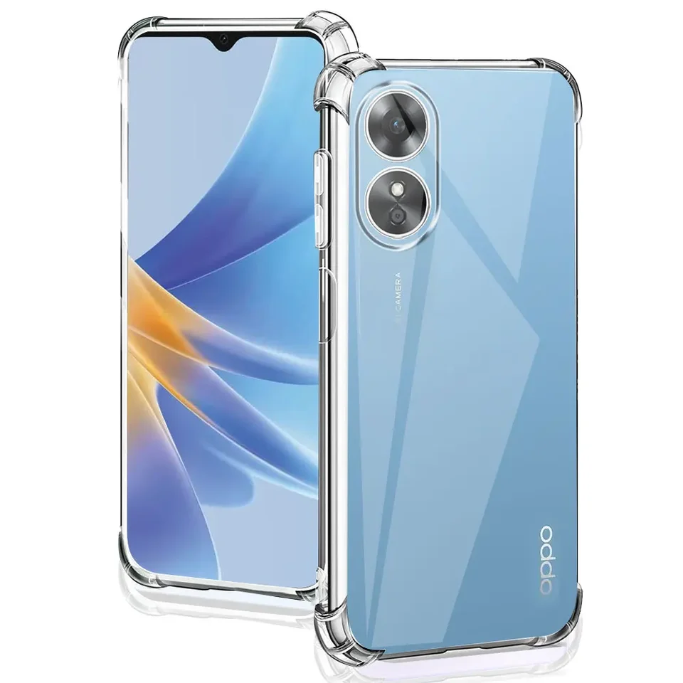 ILING Cover per Oppo A17/Oppo A17K, Custodia Vetro
