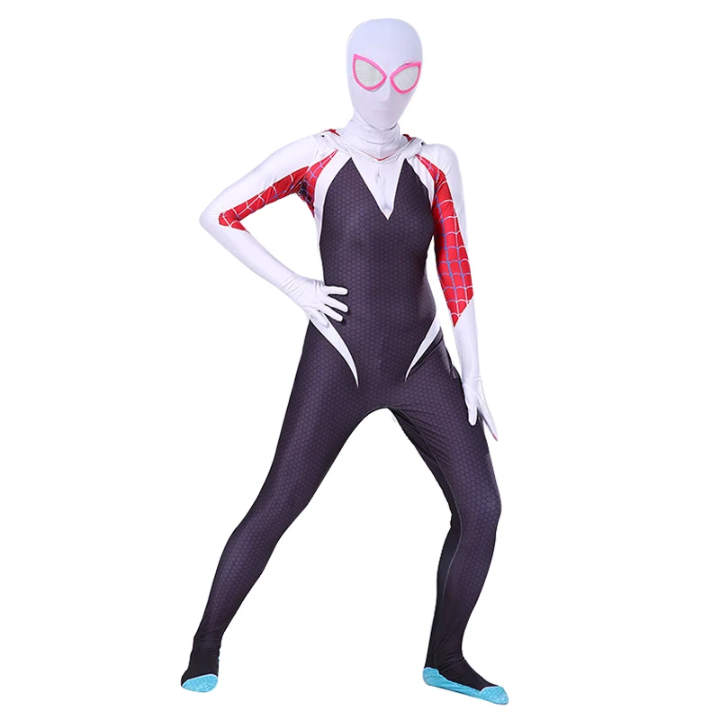 3.54US $ 1% OFF|Superhero Anime Gwen Stacy Cosplay Costume Kids Adult Zenta...