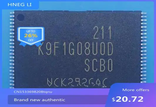 

Free shipping K9F1G08UOD-SCBO