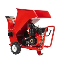 Hot Sale Easy Operation Diesel Engine 15HP Mobile Wood Chipper 1