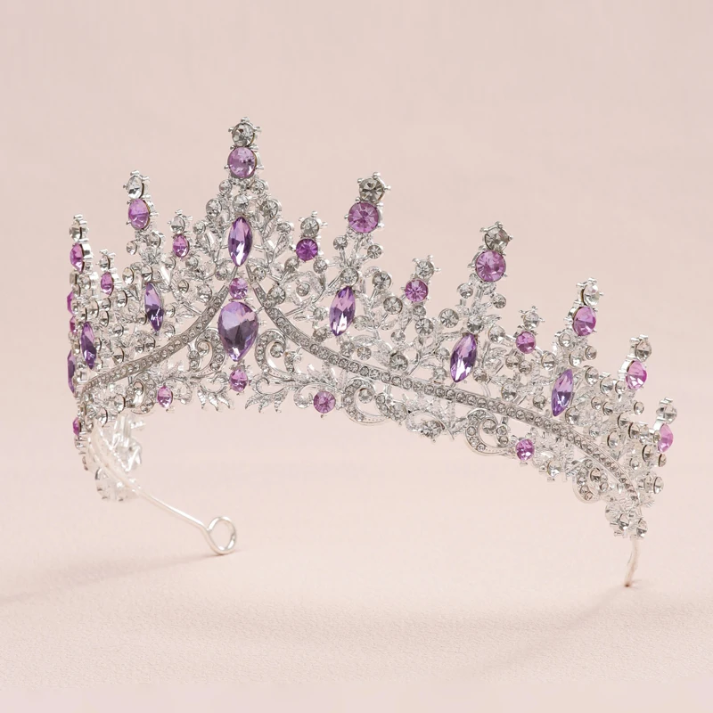Bride Crown Set 3-piece Artificial Crystal Sweet Birthday Set