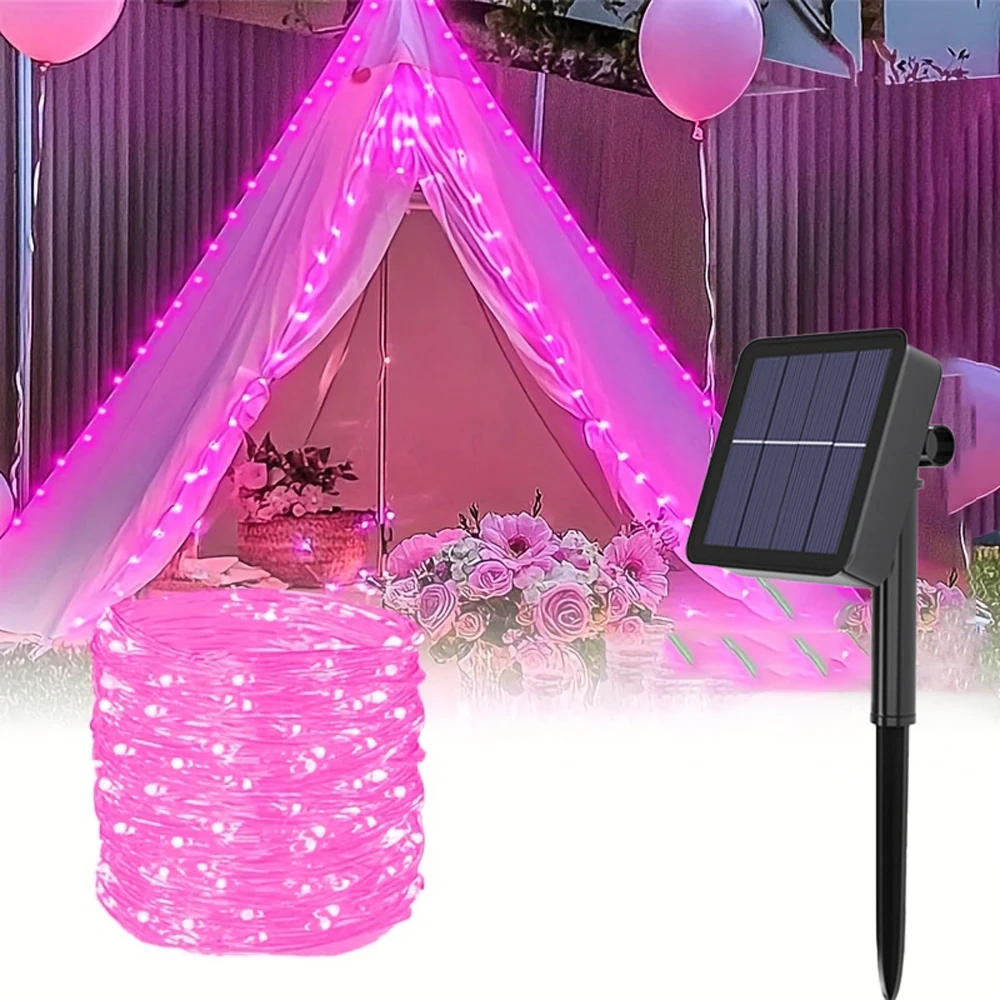 LED Solar String Fairy Lights - Outdoor Waterproof Decorative Pathway and Garland Lighting