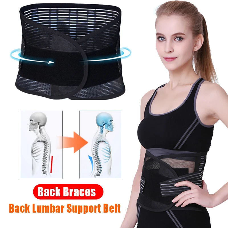 

Back Braces Double Pull Back Lumbar Support Belt Waist Orthopedic Corset Men Women Spine Decompression Waist Trainer Brace Back