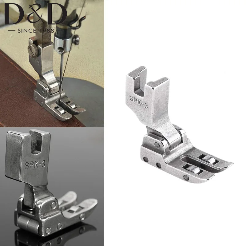 

1Pcs SPK-3 Industrial Sewing Machine Roller Presser Foot With Bearing All Steel Presser Foot Leather Coated Fabric Sewing Parts