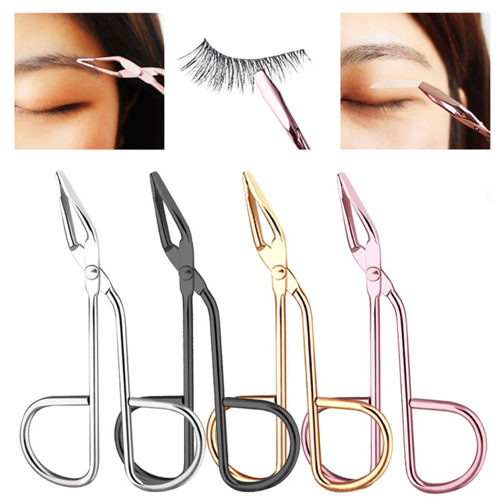 

Stainless Steel Elbow Eyebrow Pliers Clip Scissors Tweezers Straight Pointed Professional Eyebrow Plucking Makeup Beauty Tools