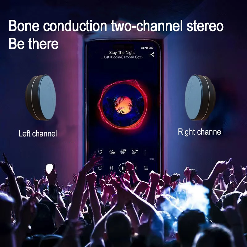 Extra Large TWS Bone Conduction Bluetooth Speaker TWS Wireless Support TF Card Play Music Subwoofer Vibration Stereo Audio 5