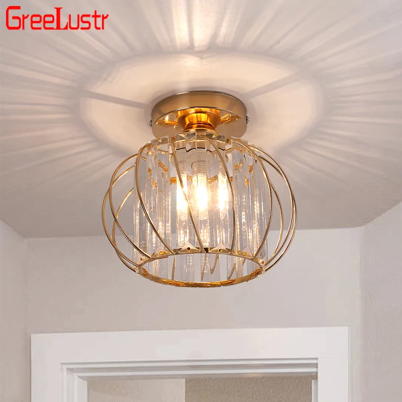 

Crystal LED Ceiling Lamps For Corridor Stairs Aisle Minimalist Modern Pendant Light Bedroom Living Room Indoor Lighting Fixtures
