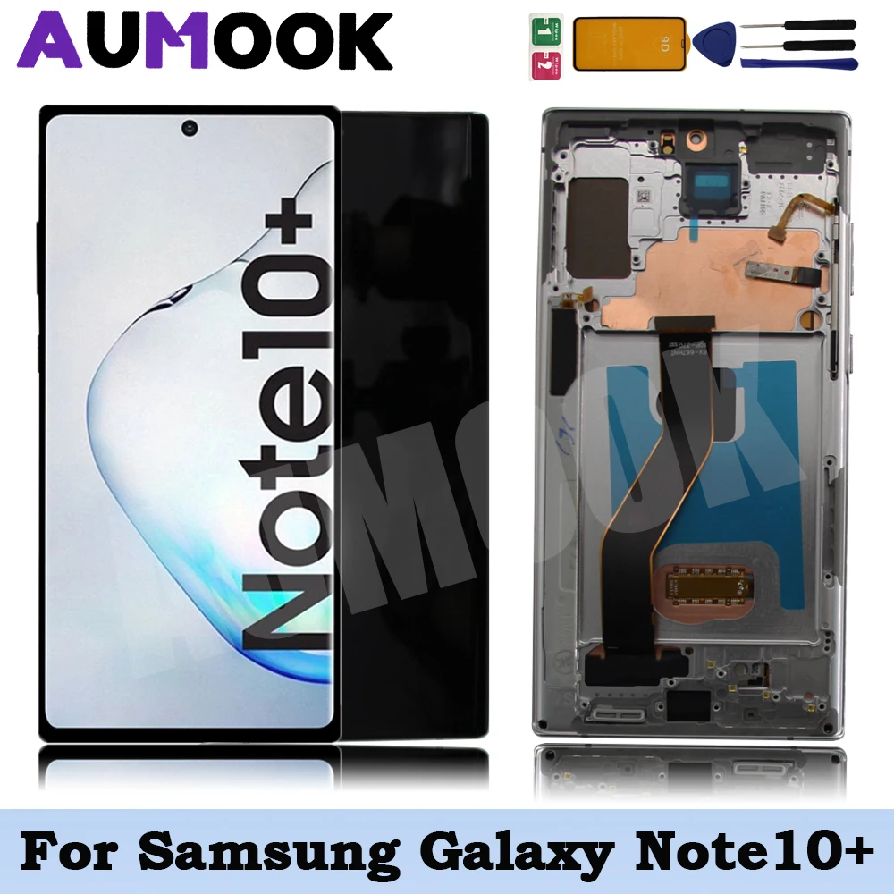 

OLED LCD For Samsung Note 10 Plus Display N975 N975F N9750 Touch Screen Digitizer Assembly With Frame for Samsung Galaxy Note10+