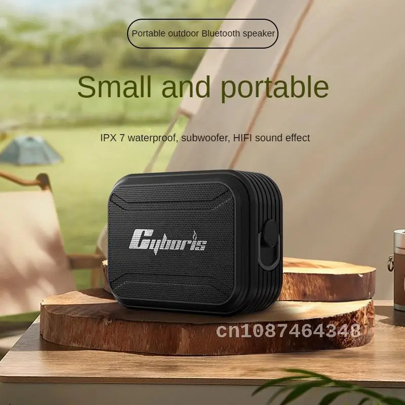 

Cyboris T2 Subwoofer Bluetooth Speaker IXP7 Portable Outdoor Bluetooth Speaker Supports Recording FM Radio MINI Cannon Speaker