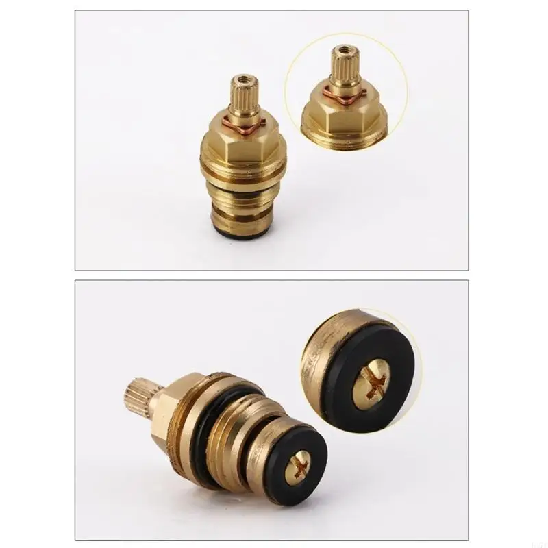 547F Brass Slow Opening Spool Replacement Faucet Hot And Cold Water Spool Faucet Cartridge Valves Repair Parts