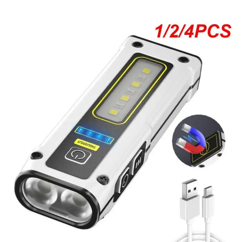 

1/2/4 шт., портативный COB-фонарик